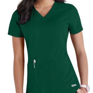 Grey's Anatomy Hunter Green Scrub Top (Medium) / Pant (Medium Tall)